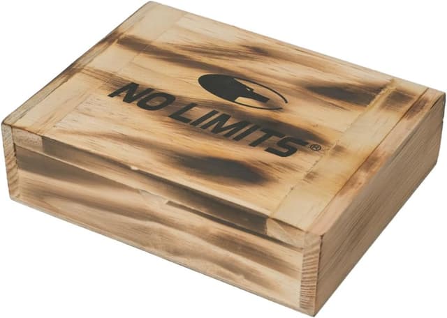 Detalle 2 de No Limits Portafoglio Uomo in Vera Pelle nero, design intrecciato slim con portamonete