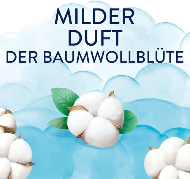 Detalle de Lenor Light Wäscheparfüm Frische Baumwollblüte – milde, lang anhaltende Frische für alle Textilien