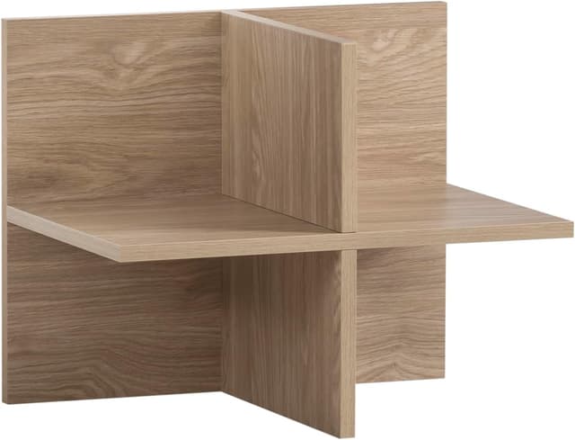 Detalle de Schildmeyer Regal Antero 155776 in Eiche hell (51 x 41 x 83,6 cm) – mit 2 offenen Fächern