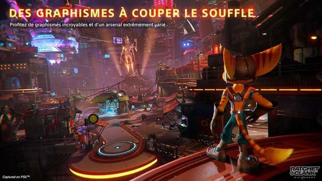 Detalle de Ratchet & Clank : Rift Apart sur PS5 (édition standard, version physique CD) — 1 joueur, en français