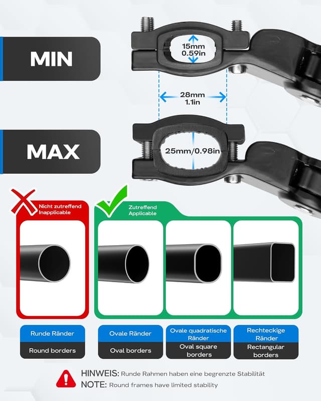 Thumbnail 2 de WATSABRO Bike Kickstand 24–29 in