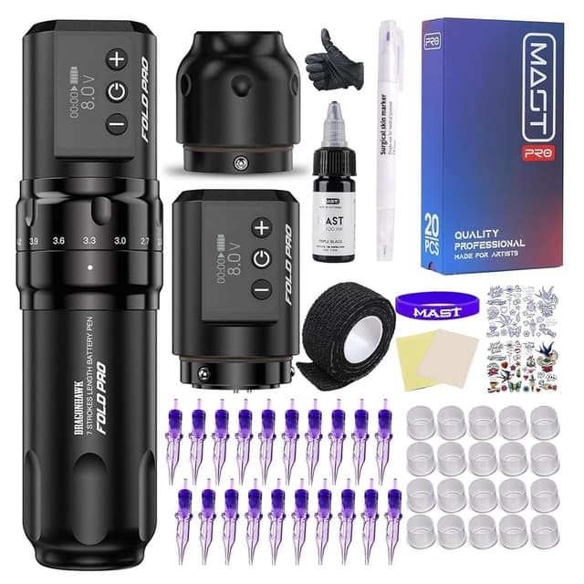 Detalle de Dragonhawk Fold Pro Kabellose Tattoo Maschine