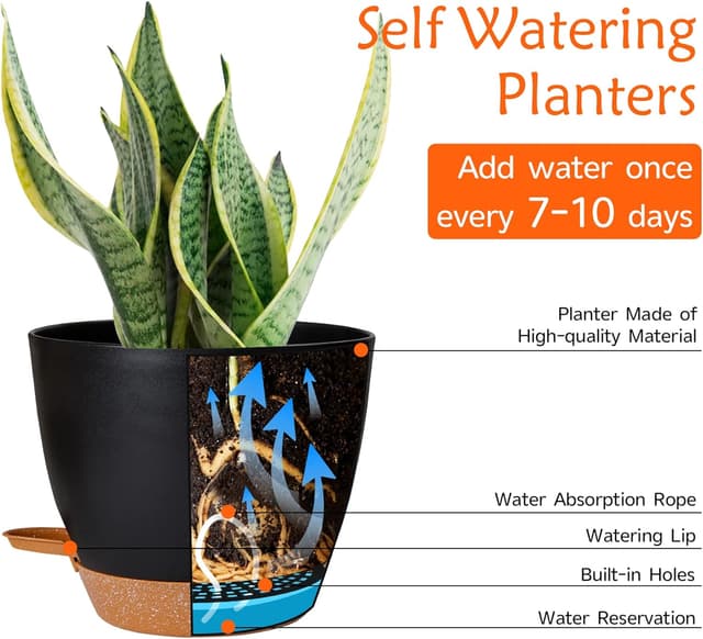 Thumbnail 2 de CSYY Plant Pots Indoor 7Pack