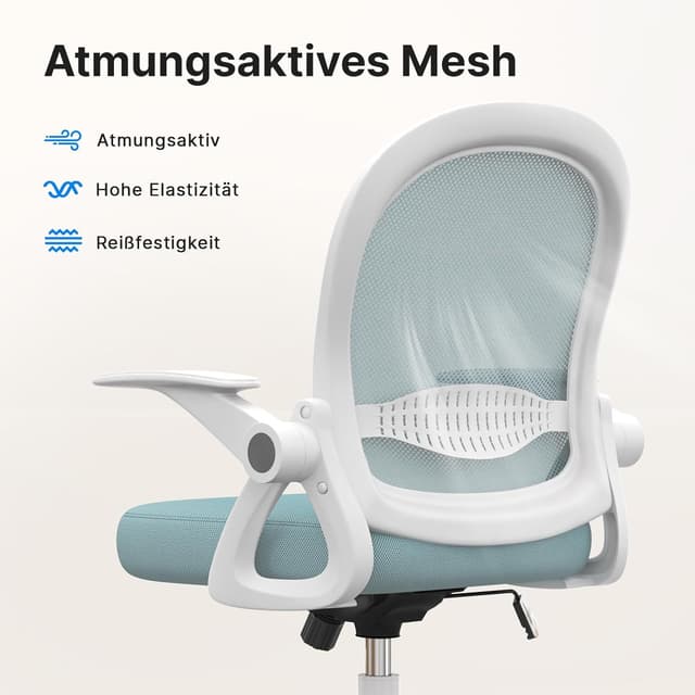 Detalle 1 de naspaluro Bürostuhl Ergonomisch Netz, 10 cm