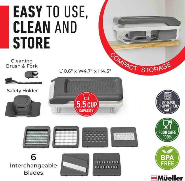 Thumbnail 5 de Mueller Vegetable Chopper Mandoline