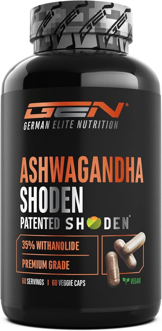 Detalle de Ashwagandha Shoden® mit 35% Withanolide-Glykosiden – 300 mg Extrakt, 60 vegane Kapseln