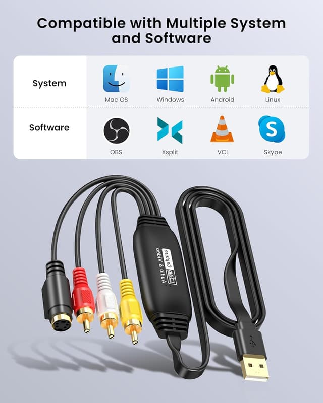 Thumbnail 4 de avedio links VHS to Digital Converter 1080P