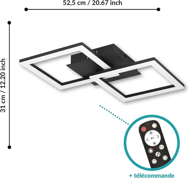 Thumbnail 5 de Eglo RGBIC plafonnier LED 9,8 W