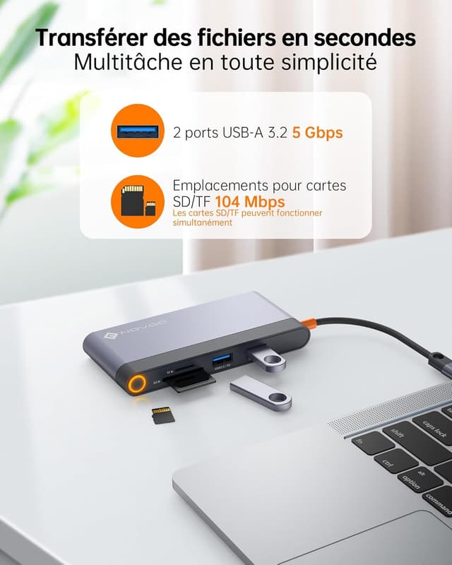 Thumbnail 6 de NOVOO Docking Station USB C Hub 8-in-1