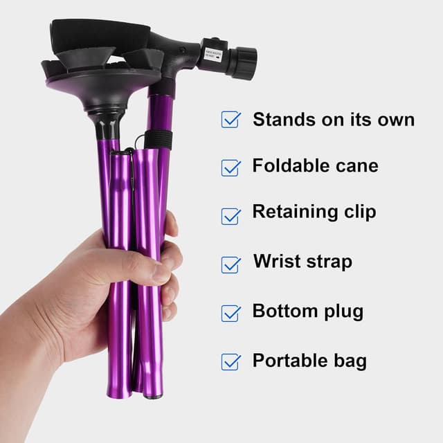 Detalle 2 de RUNZI LED folding walking cane 500 g