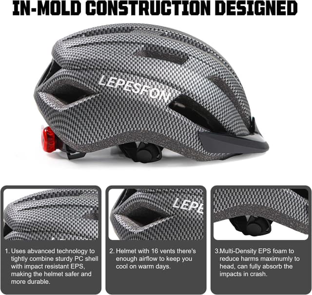 Thumbnail 3 de LEPESFON MTB Helmet 56–61 cm Adjustable Lightweight 🚴♀