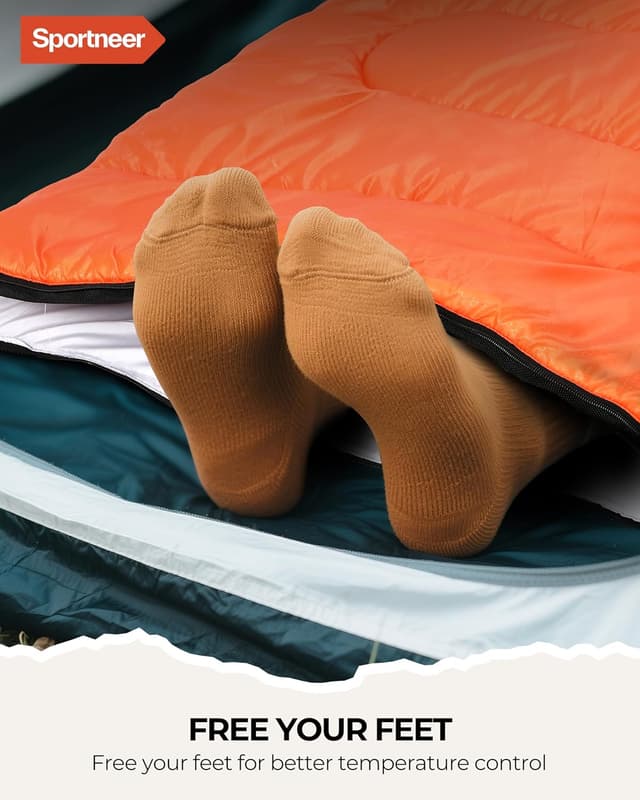 Thumbnail 6 de Sportneer Camping Sleeping Bag for Adults & Kids (3–4 Season) – Warm, Lightweight & Compact