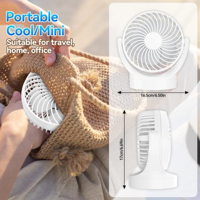 Thumbnail 6 de Ventilatore da tavolo 3000 mAh ricaricabile