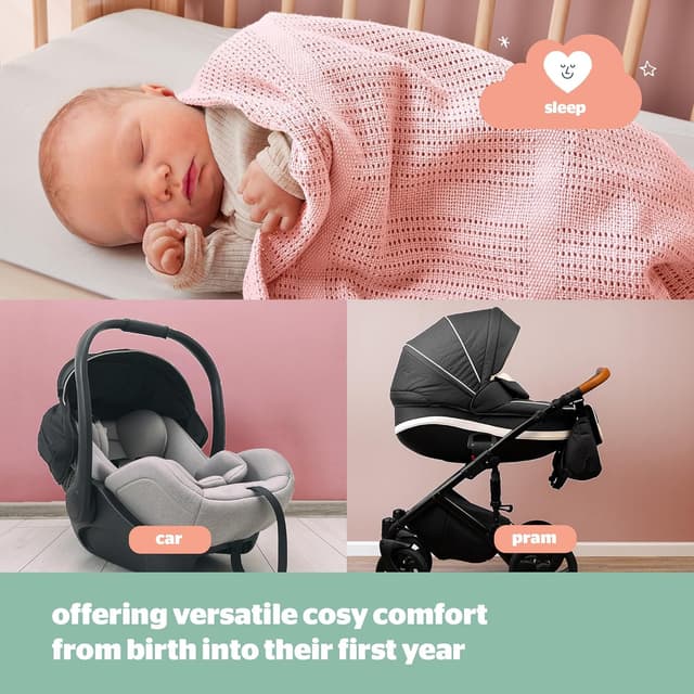 Detalle de Silentnight Safe Nights baby blanket 2 pack