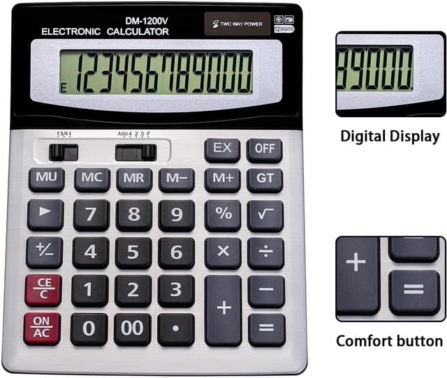 Thumbnail 4 de YEBMoo YE1200v 12‑Digit Calculator