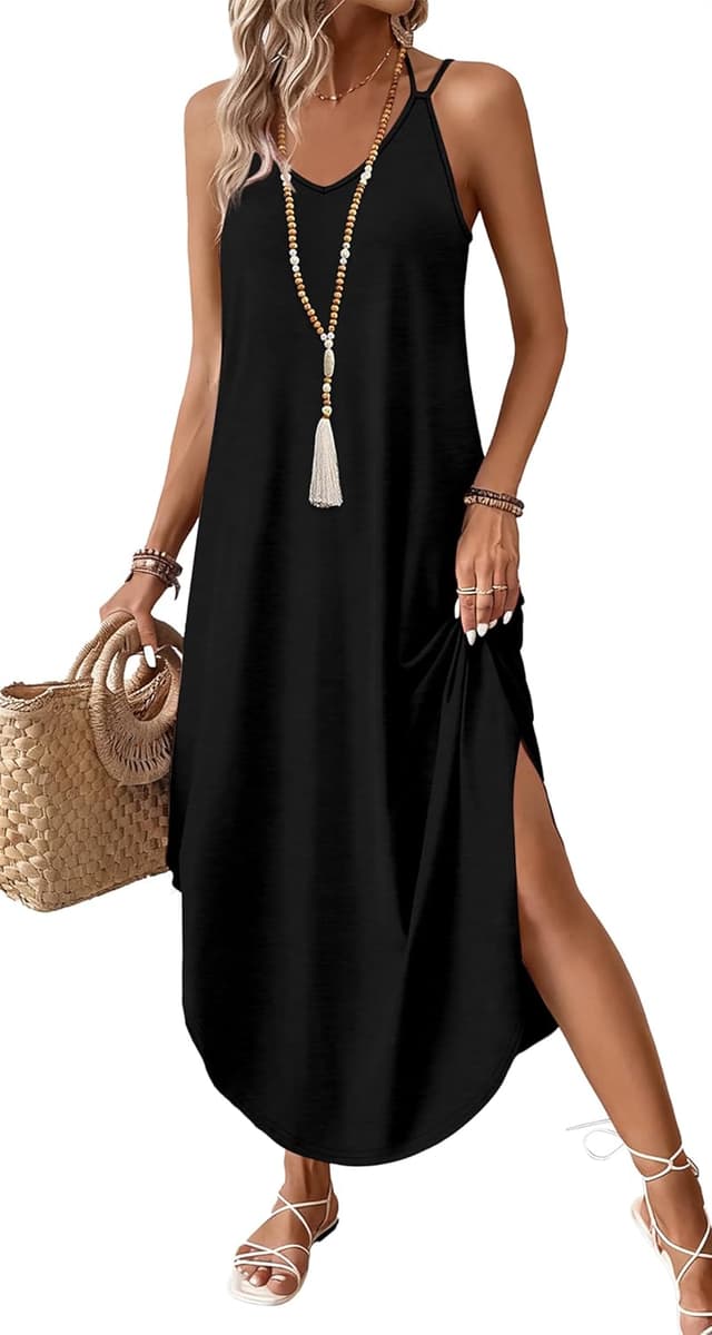 Detalle de WIHOLL 2026 Maxi Halter Dress for Beach