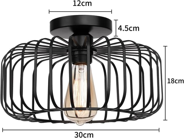 Detalle de FRIDEKO HOME Deckenleuchte 30 cm E27