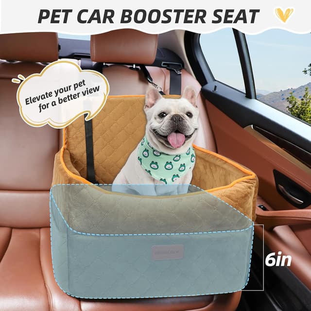 Detalle 2 de HEGGCOOE Small Dog Car Seat, 6 inch view