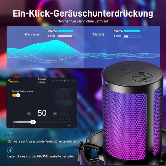 Thumbnail 1 de MAONO DGM20 USB Gaming Mikrofon