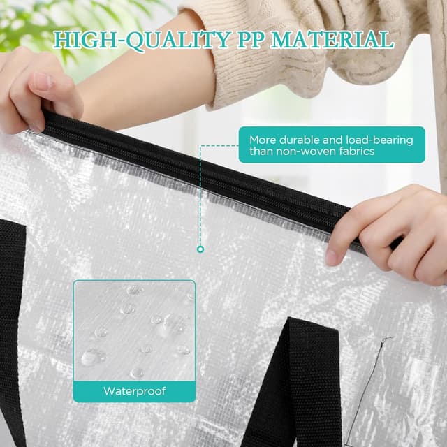 Detalle 2 de AiQInu 2 Pezzi Borse Trasloco 72 L