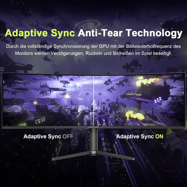 Thumbnail 6 de Amzfast Curved Monitor 49 Zoll 120 Hz