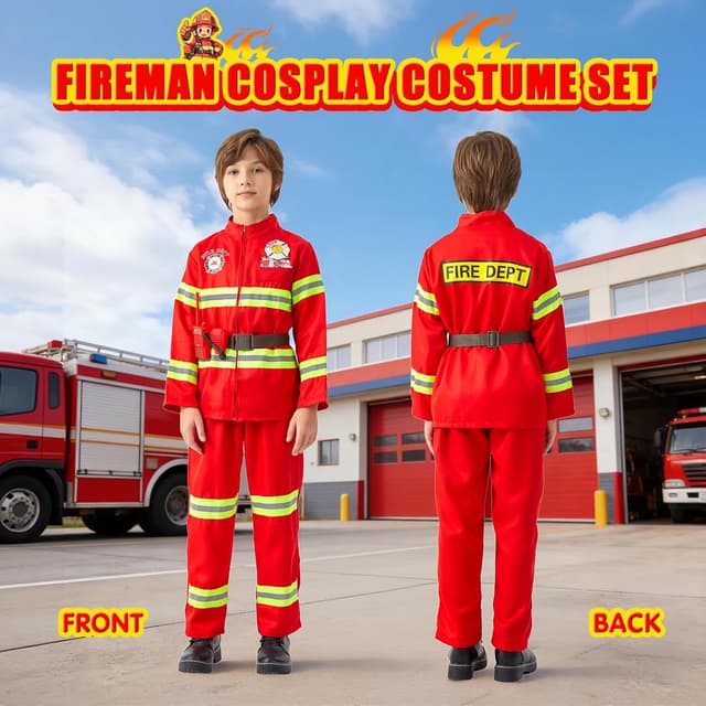 Thumbnail 4 de Lozzzyo DĂ©guisement Pompier Enfant đźŽ