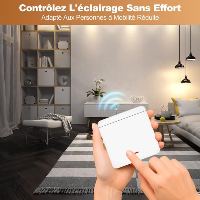 Thumbnail 5 de Ghekkli Interrupteur Sans Fil 433Mhz 2200W