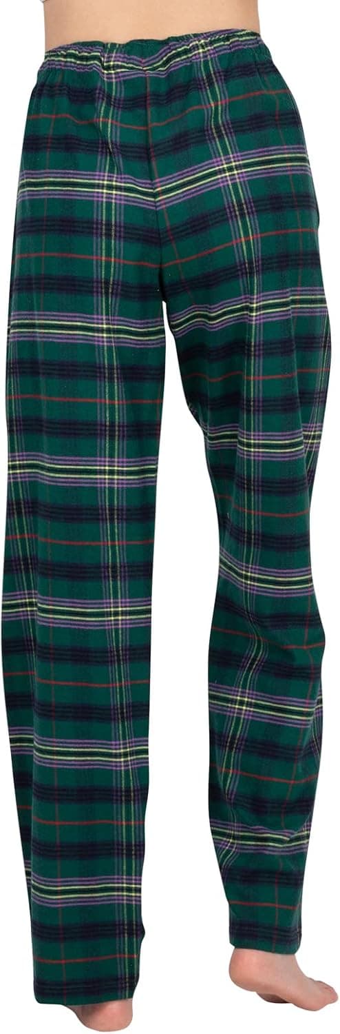 Detalle de JTPW Damen Pyjama- oder Lounge-Bottoms aus 100% Baumwollflanell mit Taschen