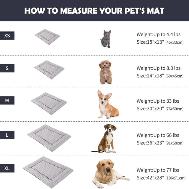 Thumbnail 4 de IEUUMLER Dog Bed Mat 91x58cm