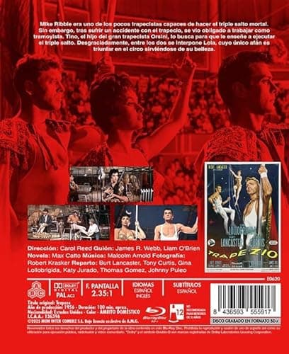 Detalle 2 de Mon Inter Trapecio BdR (Trapeze) en Blu-ray