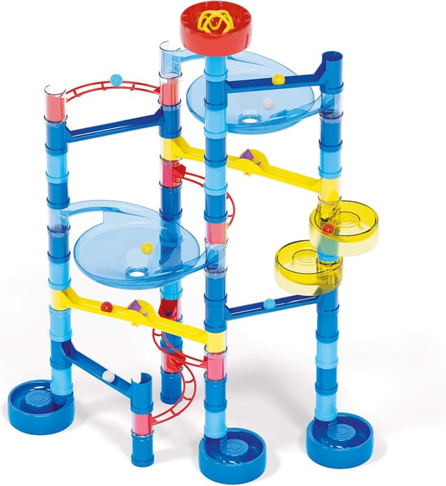 Detalle de Quercetti Migoga Ocean – pista per biglie con imbuti, curve e colonne (5-12 anni)