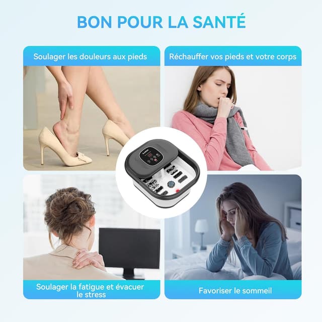 Thumbnail 5 de CuPiLo Fußbad-Massagegerät Wärmefunktion