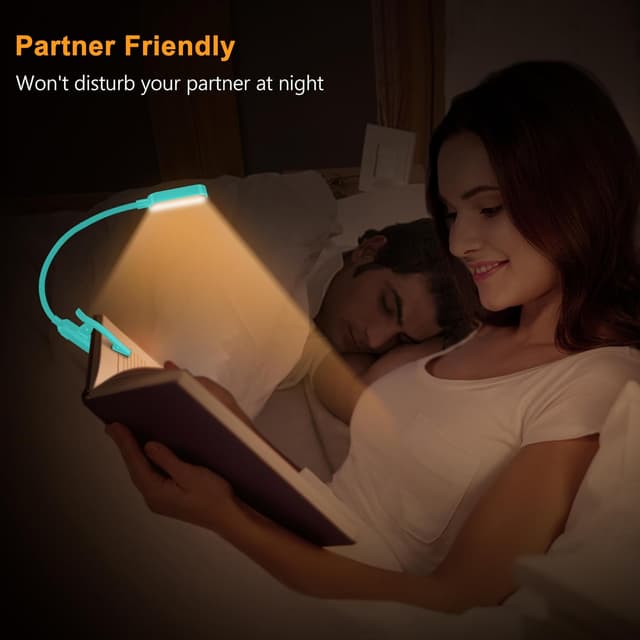 Thumbnail 6 de Gritin 16 LED Reading Light book light with 3 modes, stepless dimming and rechargeable battery (Blue)