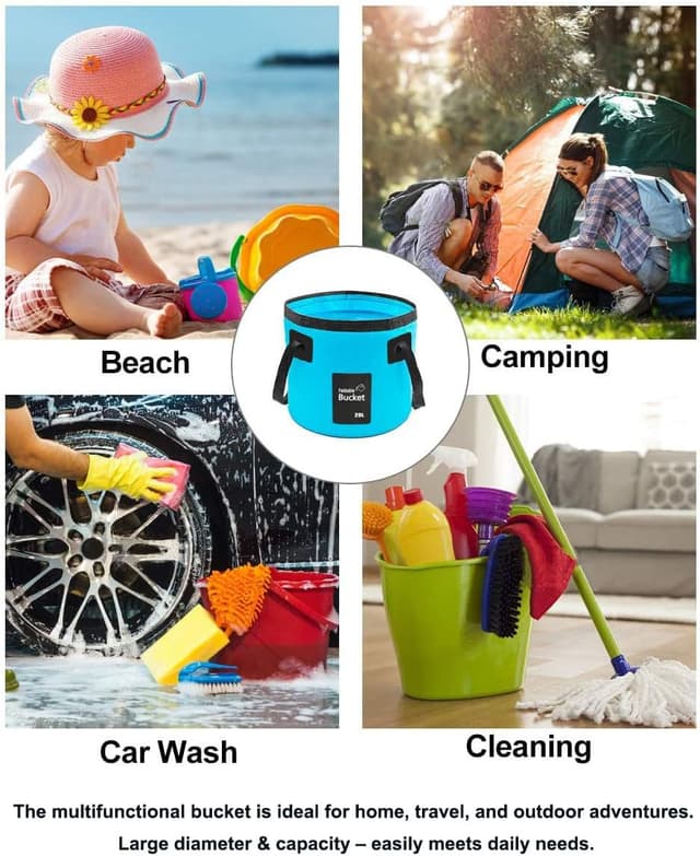 Detalle de FALEIZHI 12L folding water bucket, 12 L