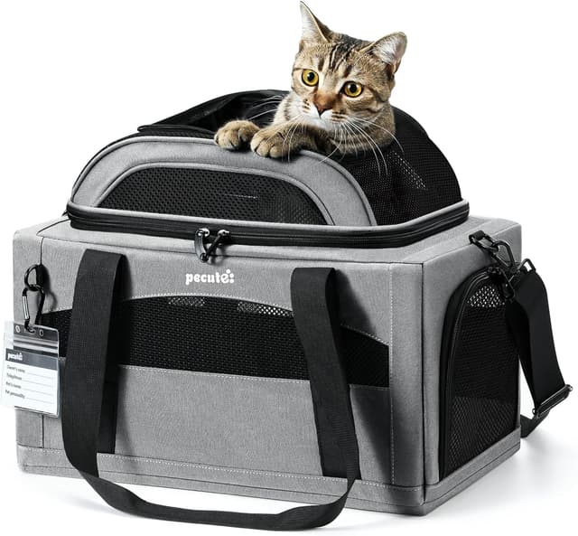 Detalle de Pecute Cat Carrier 6 cm compact grey