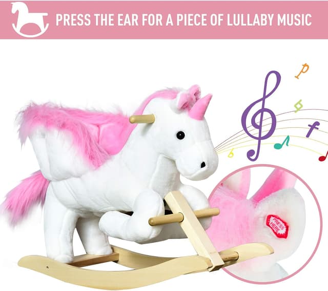 Thumbnail 4 de HOMCOM Kids Rocking Unicorn Toy