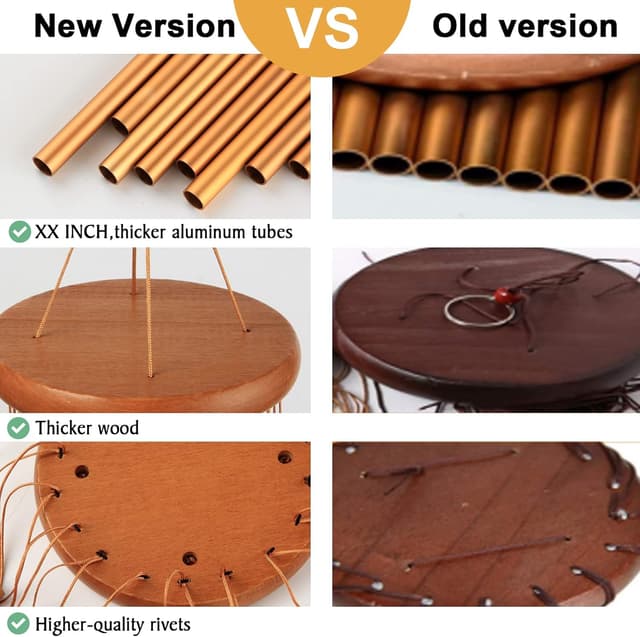 Detalle de Outdoors Wind Chimes 35 Inch for Garden ⌘️🎐