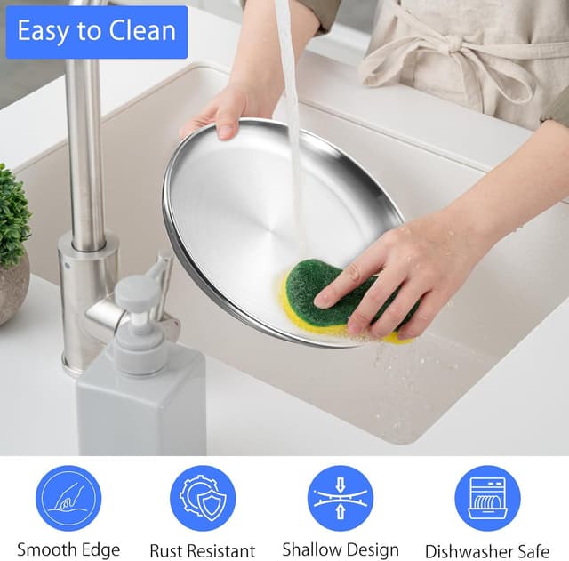 Thumbnail 5 de UOCAI Katzennapf Flach Edelstahl 14 cm