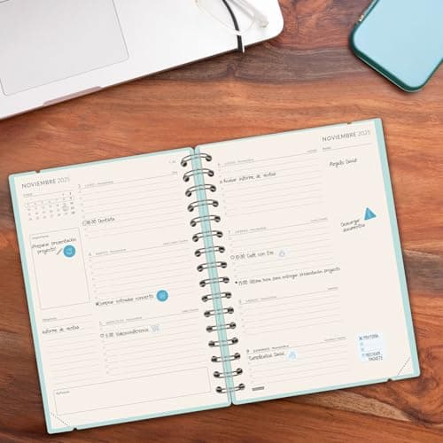 Detalle 2 de Finocam Agenda Haiku 16 meses 2025‑2026 azul