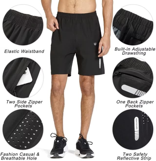 Thumbnail 3 de NORTHYARD Men's Athletic Running Shorts