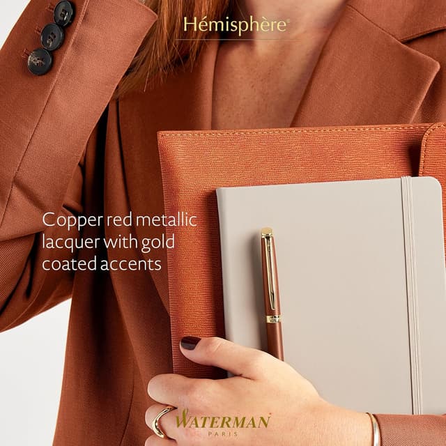 Detalle 2 de Waterman Hémisphère penna roller rosso rame ✒