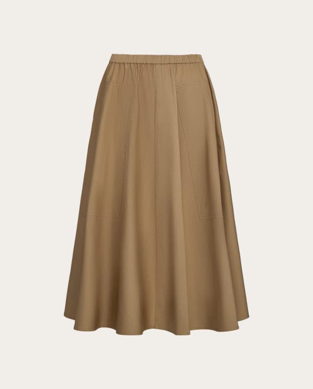 Imagen de Vince Falda midi de algodón en OfertitasTOP