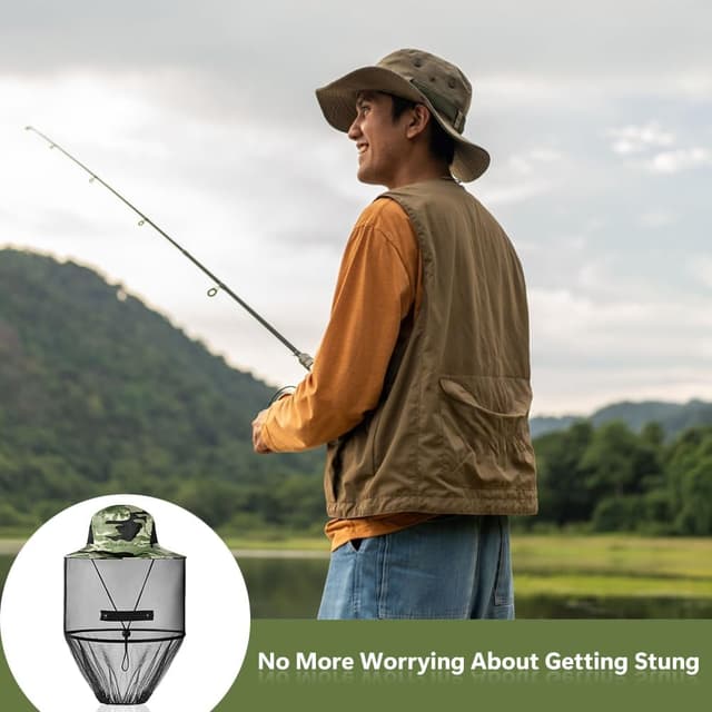 Thumbnail 4 de AOGOE Sombrero Antimosquitos con Mosquitera