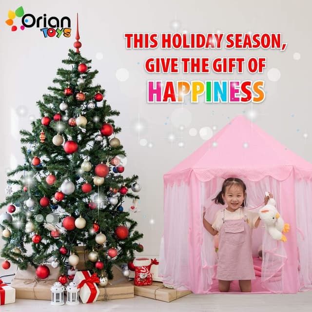 Thumbnail 5 de ORIAN Princess Castle Play Tent 55" ⛺