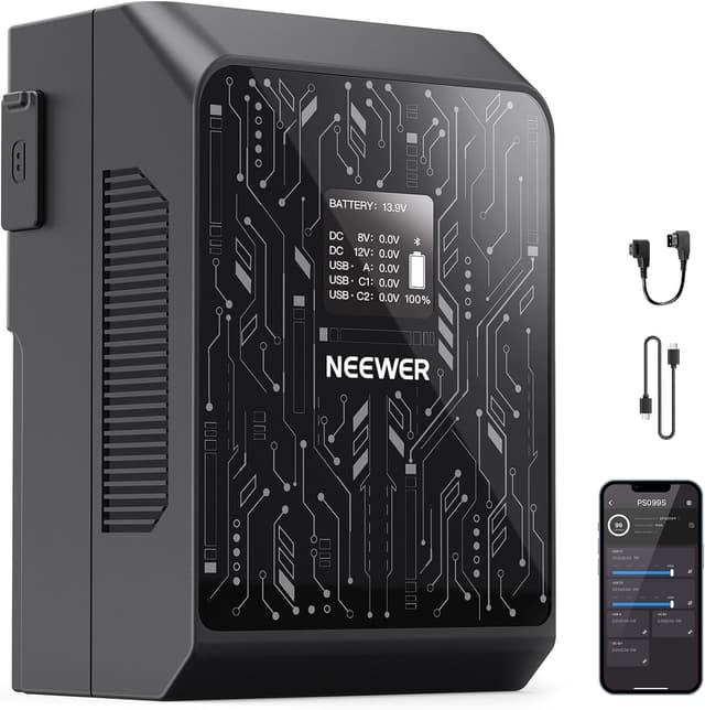 Detalle de NEEWER PS099S V mount battery 99Wh