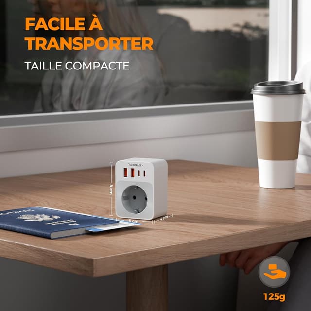 Thumbnail 5 de TESSAN Adaptateur Prise USA 20W