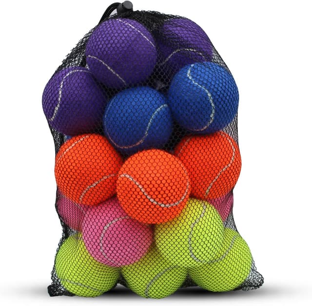 Detalle de SHYUJAJIE Tennis Balls (20-Pack) for Training, Practice & Dog Play — 2.58-Inch