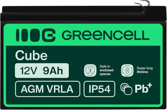 Detalle de Green Cell Batteria AGM 12V 9Ah ⚙