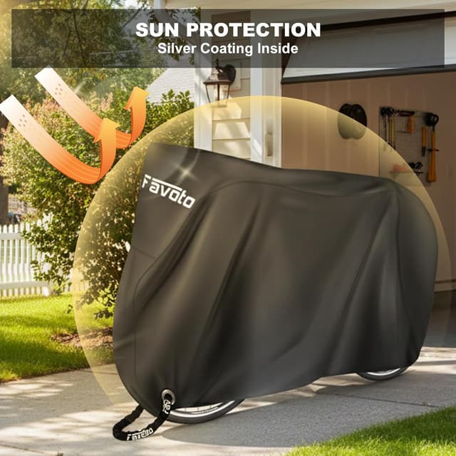 Detalle 2 de Favoto Bike Cover 78.7×27.5×44 inch