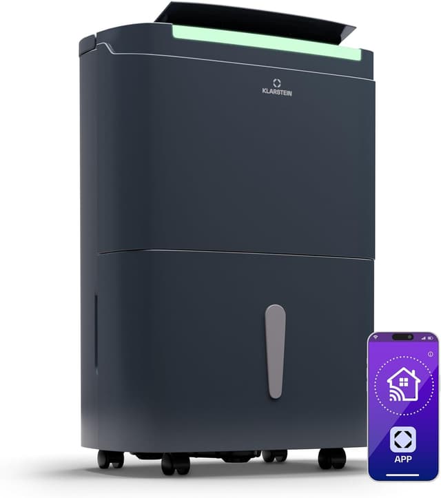 Detalle de Klarstein DryFy Connect 50L 👕 Deshumidificador WiFi y Portátil